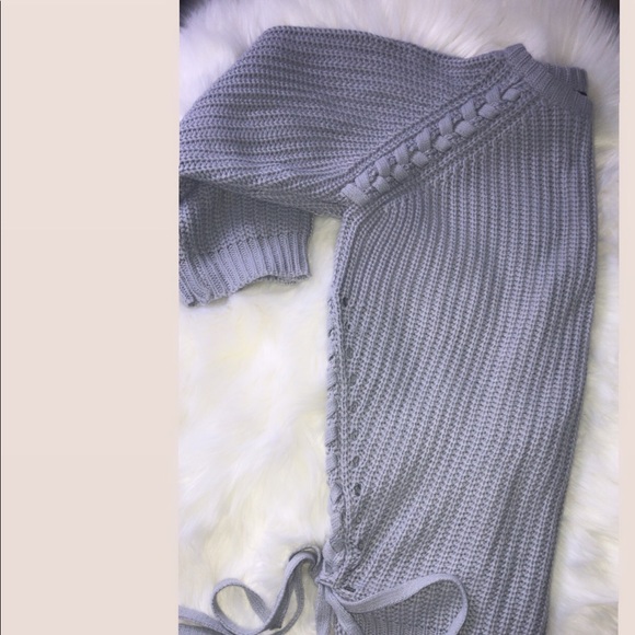 Naked Wardrobe Gray, Oversized Sweater Dress - Picture 1 of 2